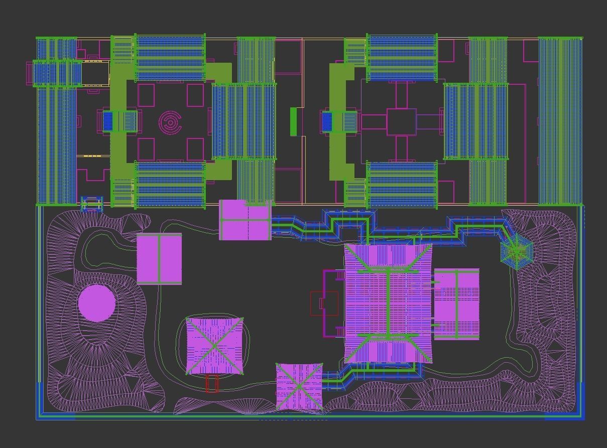 Chinese-style courtyard 3D model_18