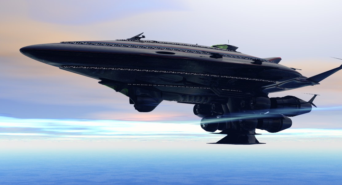 Class II Gallactic Cruiser Free 3D model_1