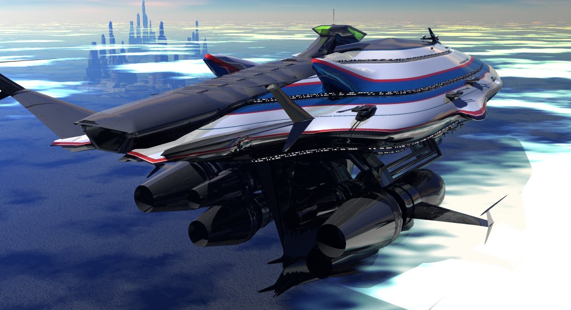 Class II Gallactic Cruiser Free 3D model_2