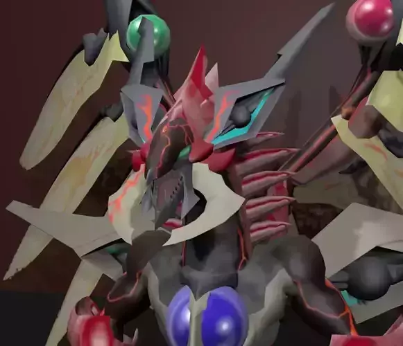 eyes ragin dragon 3D model