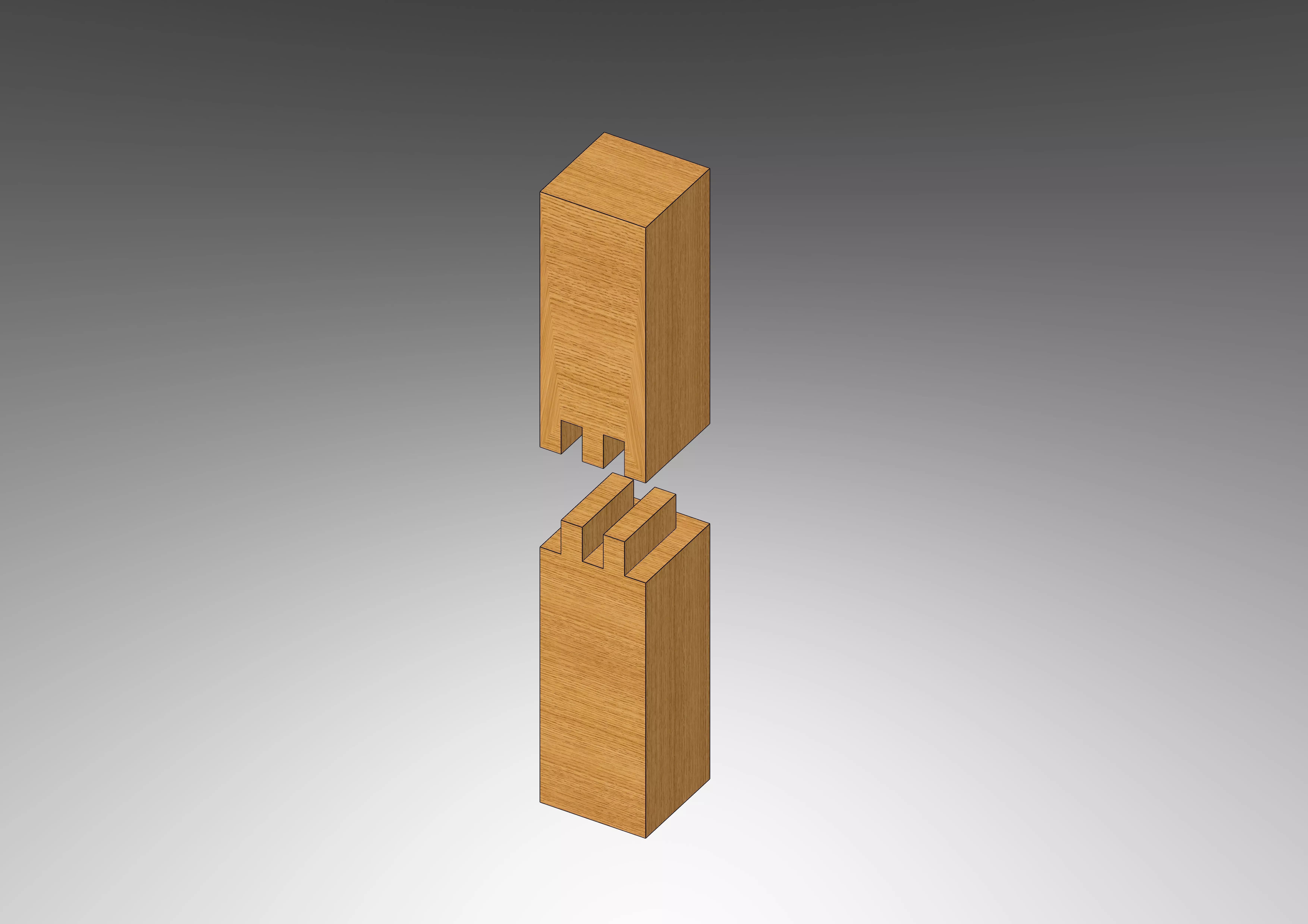 Kakushi Mechiire - Classical Japanese Wood Joint Free 3D model_0