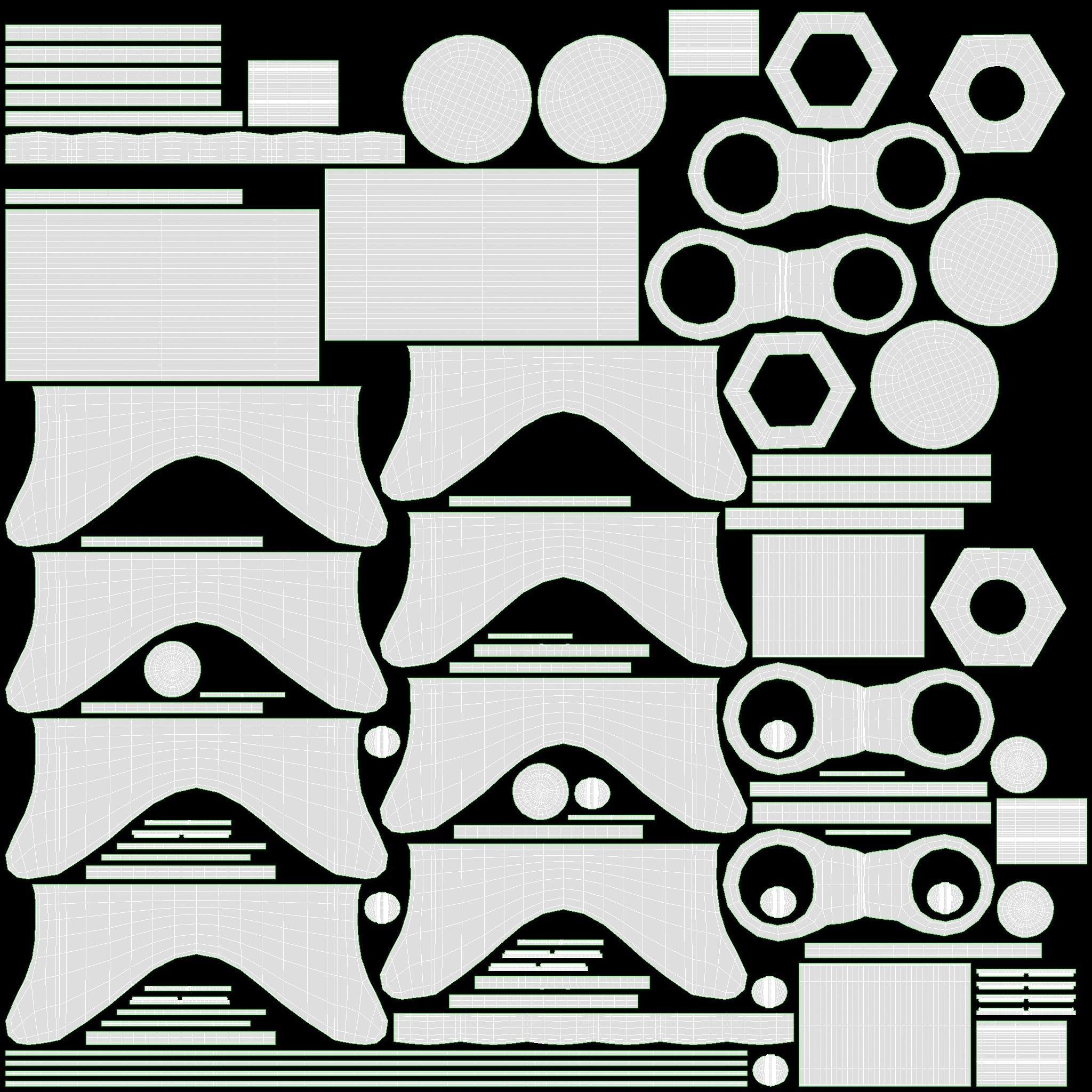 Store rolling shopping basket red 3D model_7