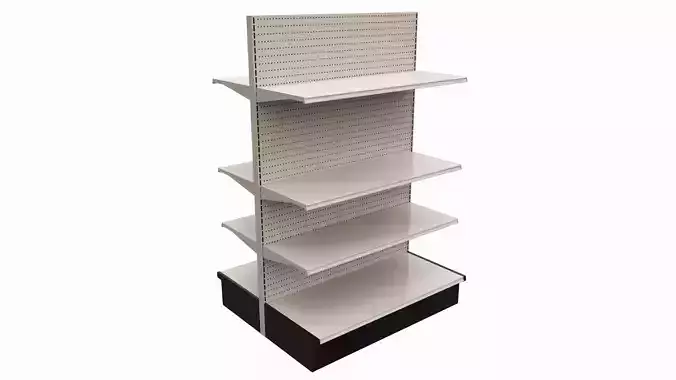 Store Shelving Double Sided Unit