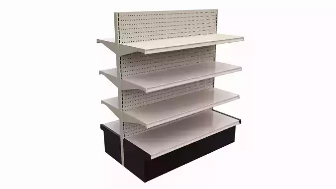 Store Shelving Double Sided Unit Small