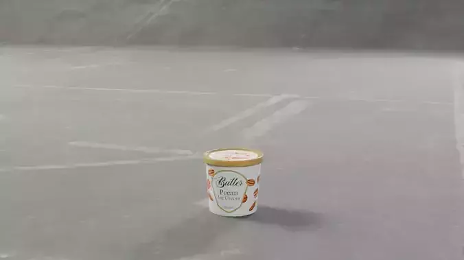 Ice cream tubs Butter Pecan Ice Cream Tub