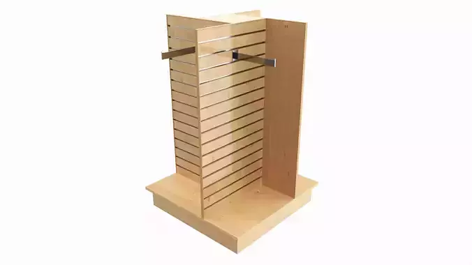 Store slatwall 4-way merchandiser