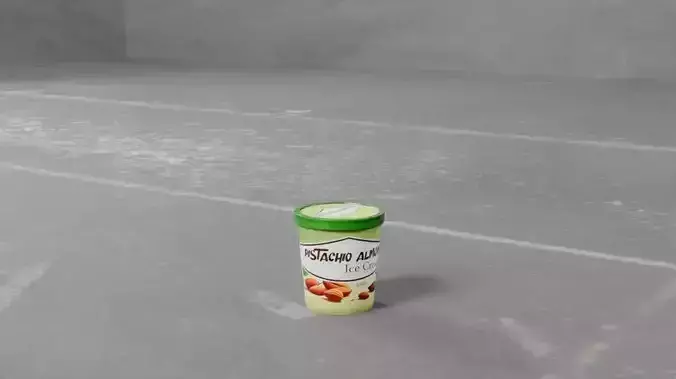 Ice cream tubs Pistachio Almond Ice Cream Tub