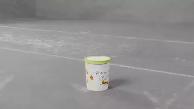 Ice cream tubs Pistachio Almond Ice Cream Tub