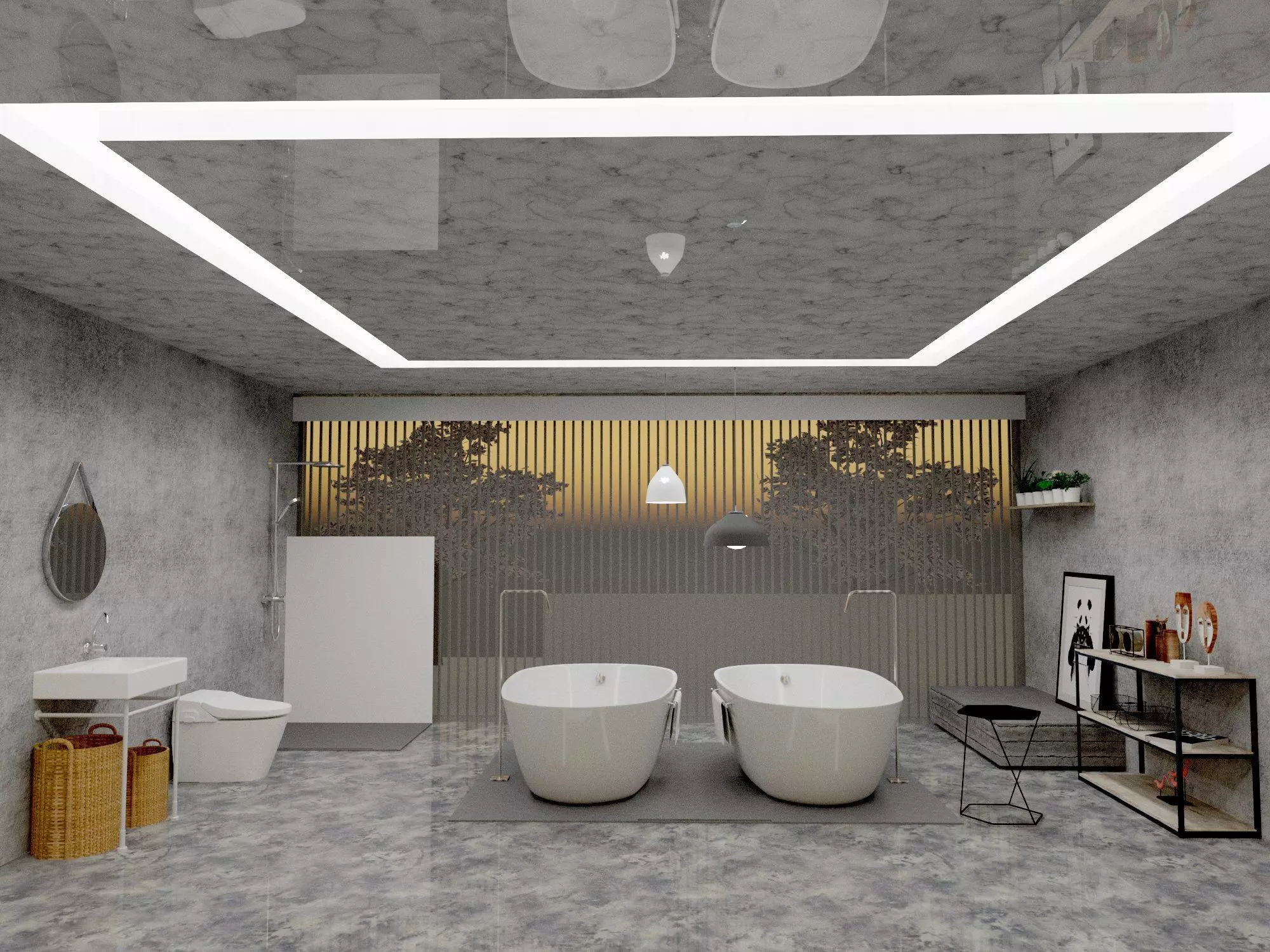 3d shower model banyo wc 3D print model