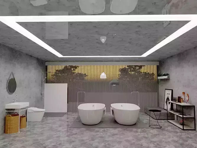 3d shower model banyo wc 3D print model