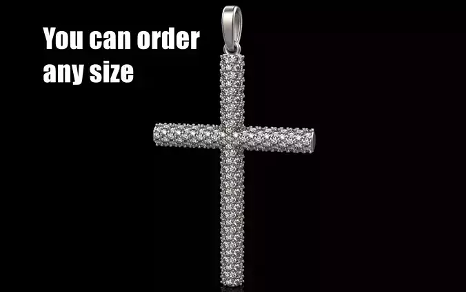 Cross with gems model 568