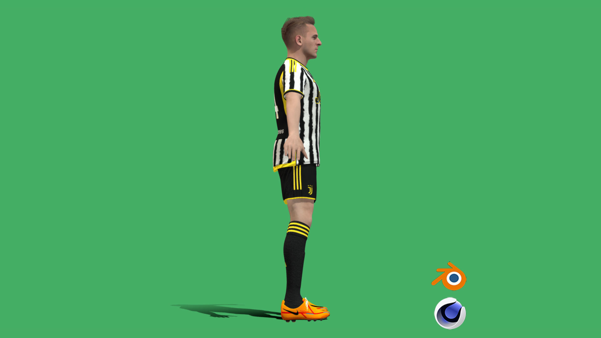 3D Rigged Arkadiusz Milik Juventus 2024 3D model_7