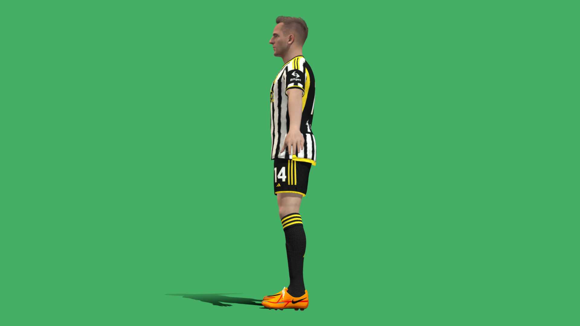 3D Rigged Arkadiusz Milik Juventus 2024 3D model_11
