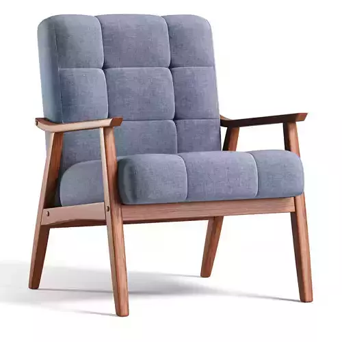 Ameer Tufted Fabric Accent Chair