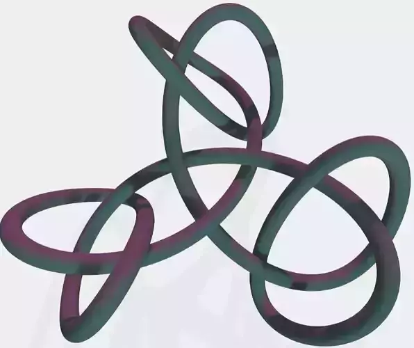 Compound trefoil 3D print model