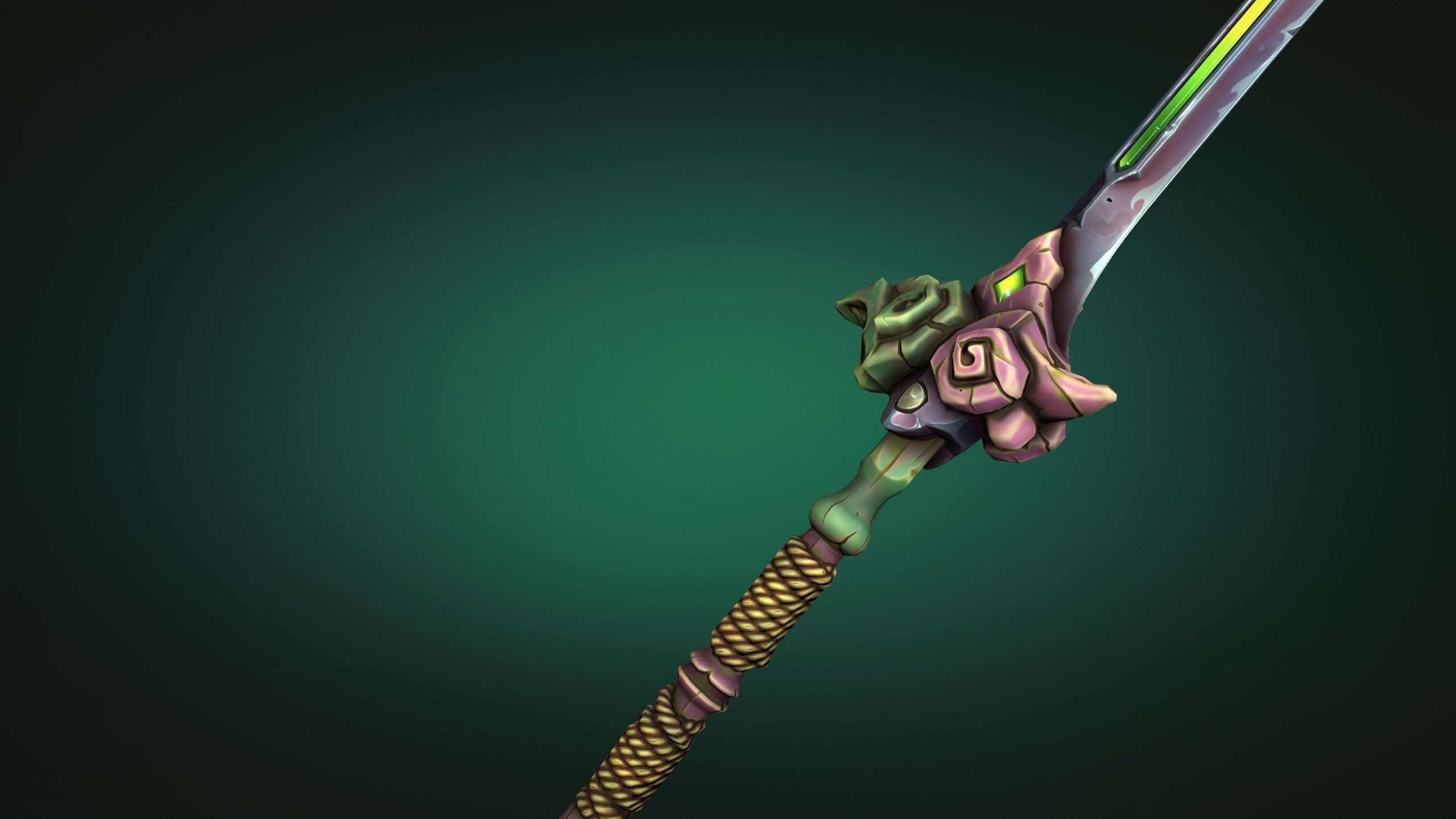 Coastal two handed sword Low-poly 3D model_13