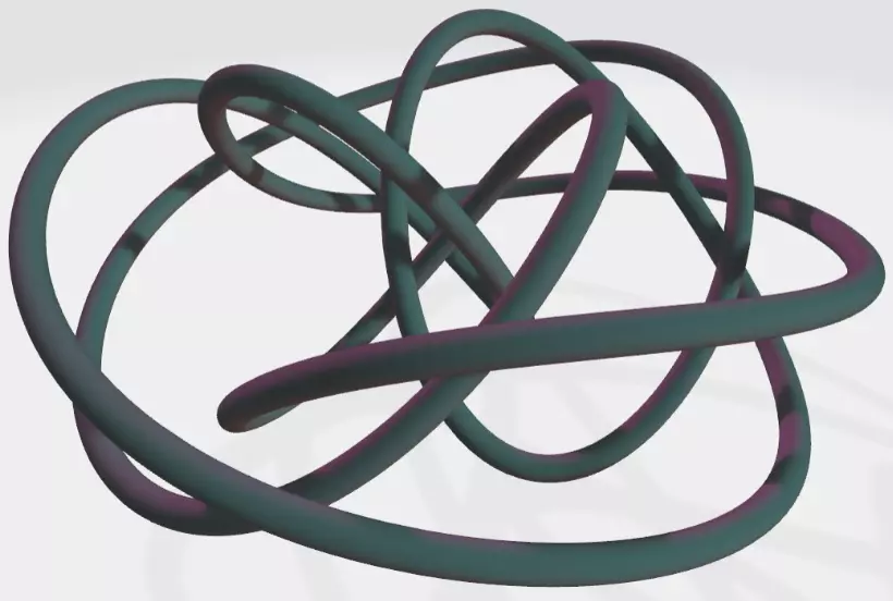 12 crossing trefoil 3D print model_0