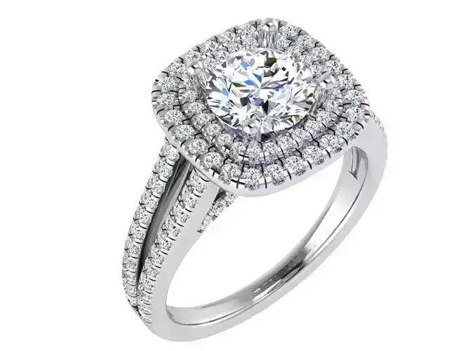 Double Halo Ring 3067