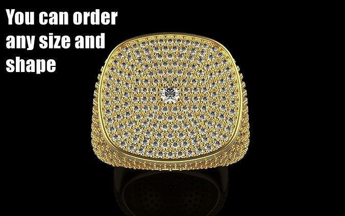 Cushion form ring model 648 3D print model
