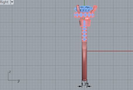 Pear Cut Ring 3074 3D print model_6