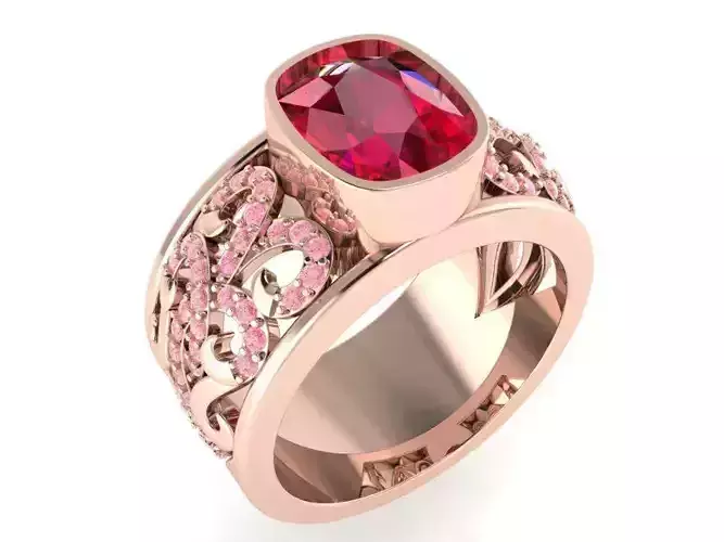 Cushion Ornamental Ring 3075