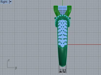 Peg Setting Emerald Diamond Ring 3079 3D print model_6