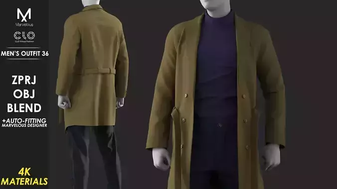 Mens Outfit 36 - Marvelous Designer