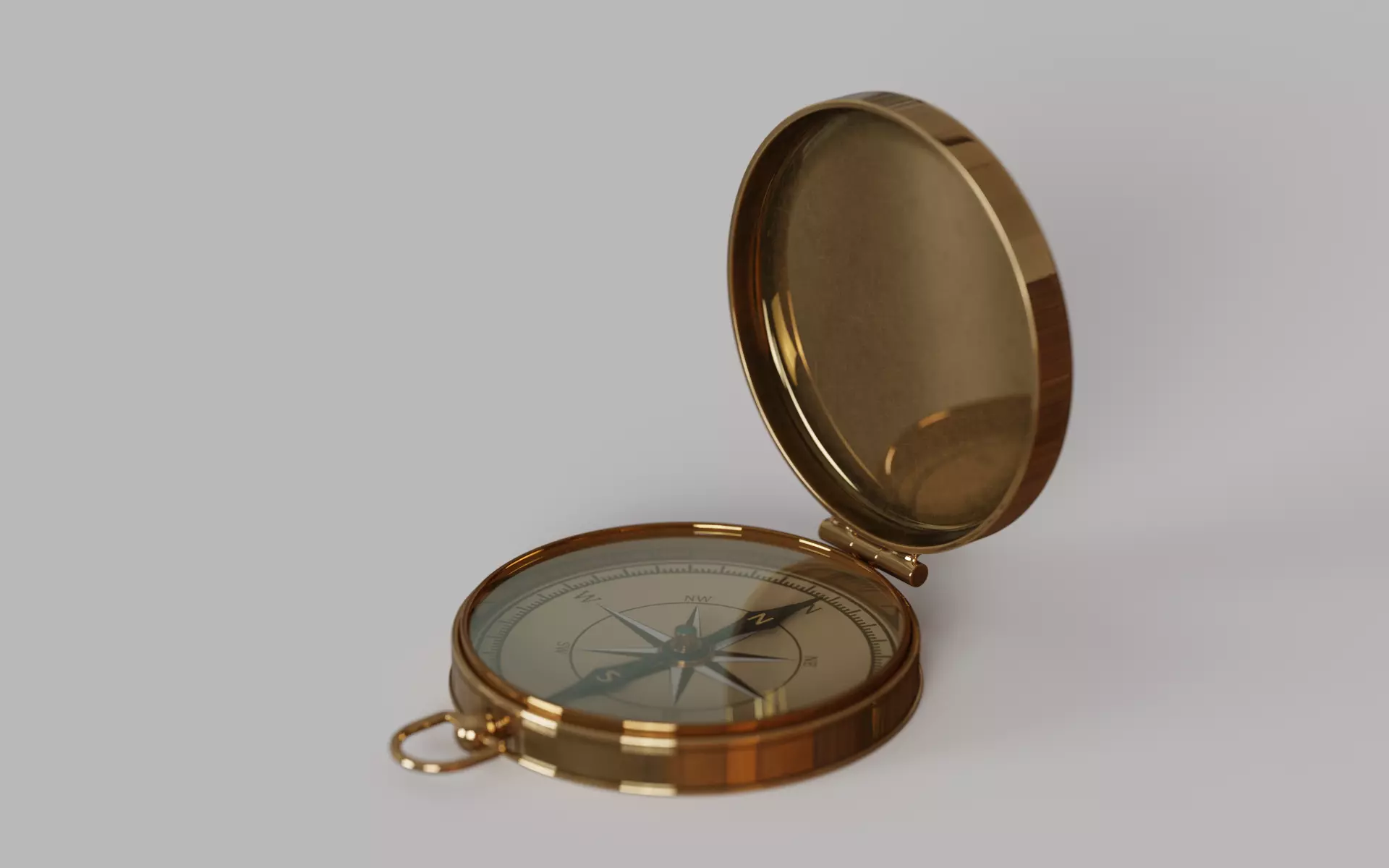 Old Compass 3d Model 3D model