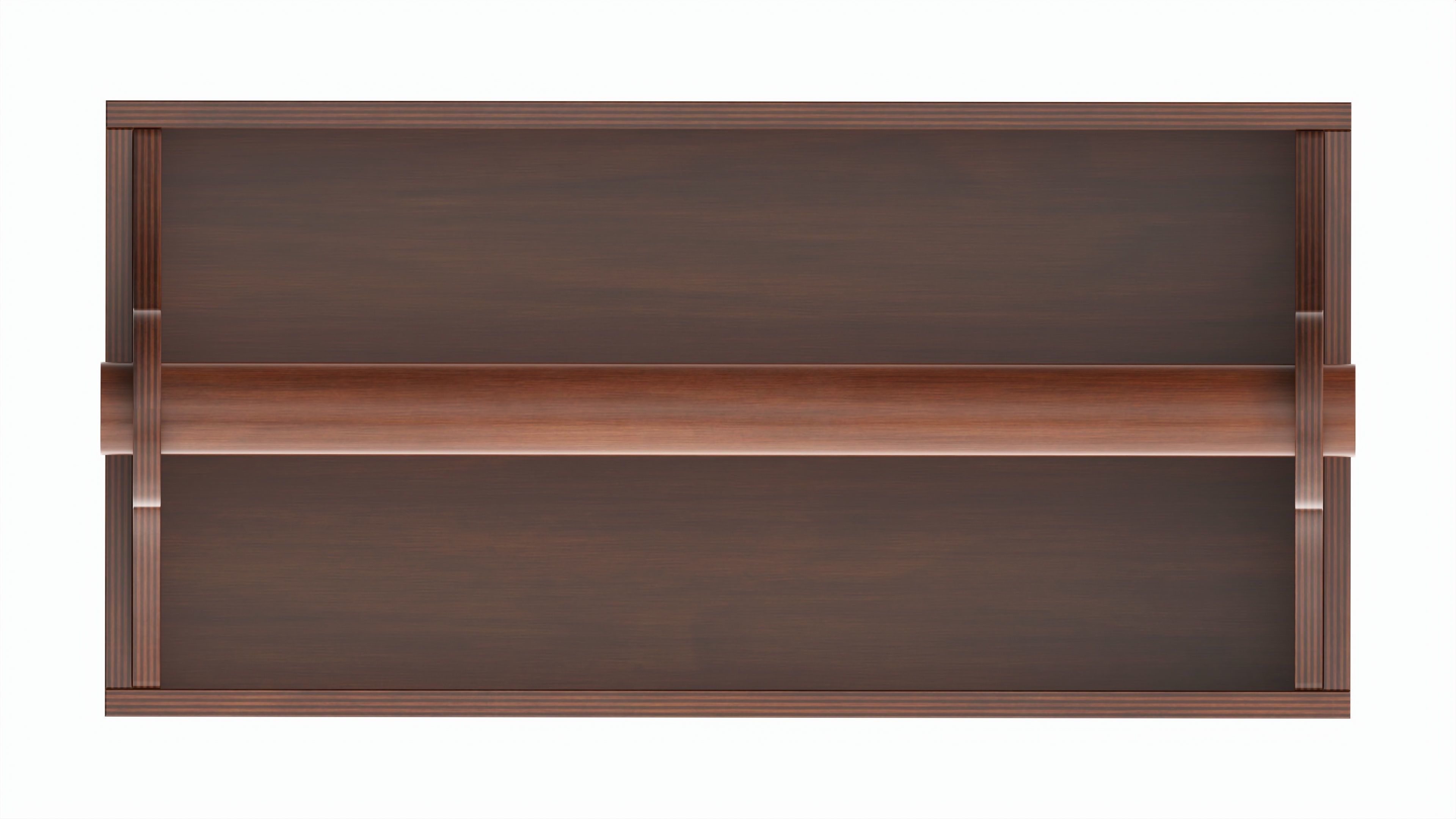 Vintage wooden portable toolbox chest 3D model_5