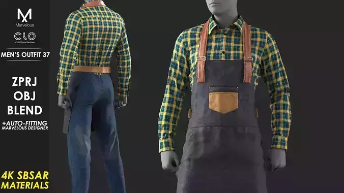 Mens Outfit 37 - Marvelous Designer