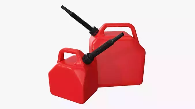 Plastic gas canister set