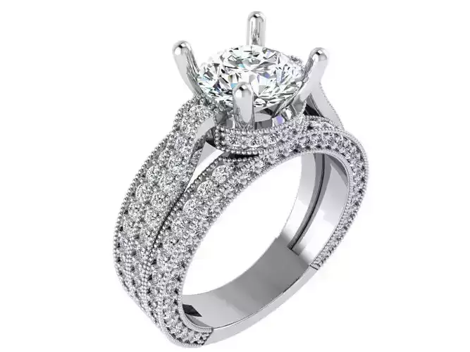 Round Diamond Ring 3083