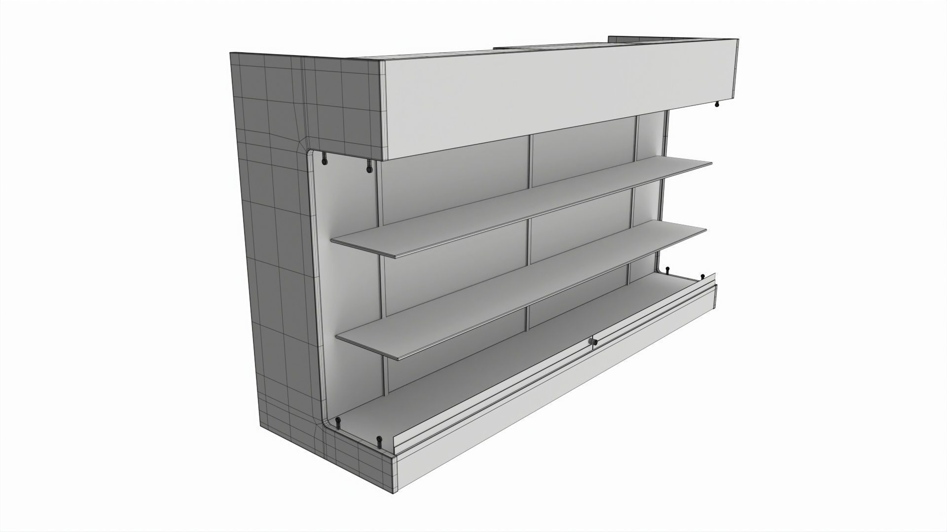 Point of sale showcase counter 3D model_6