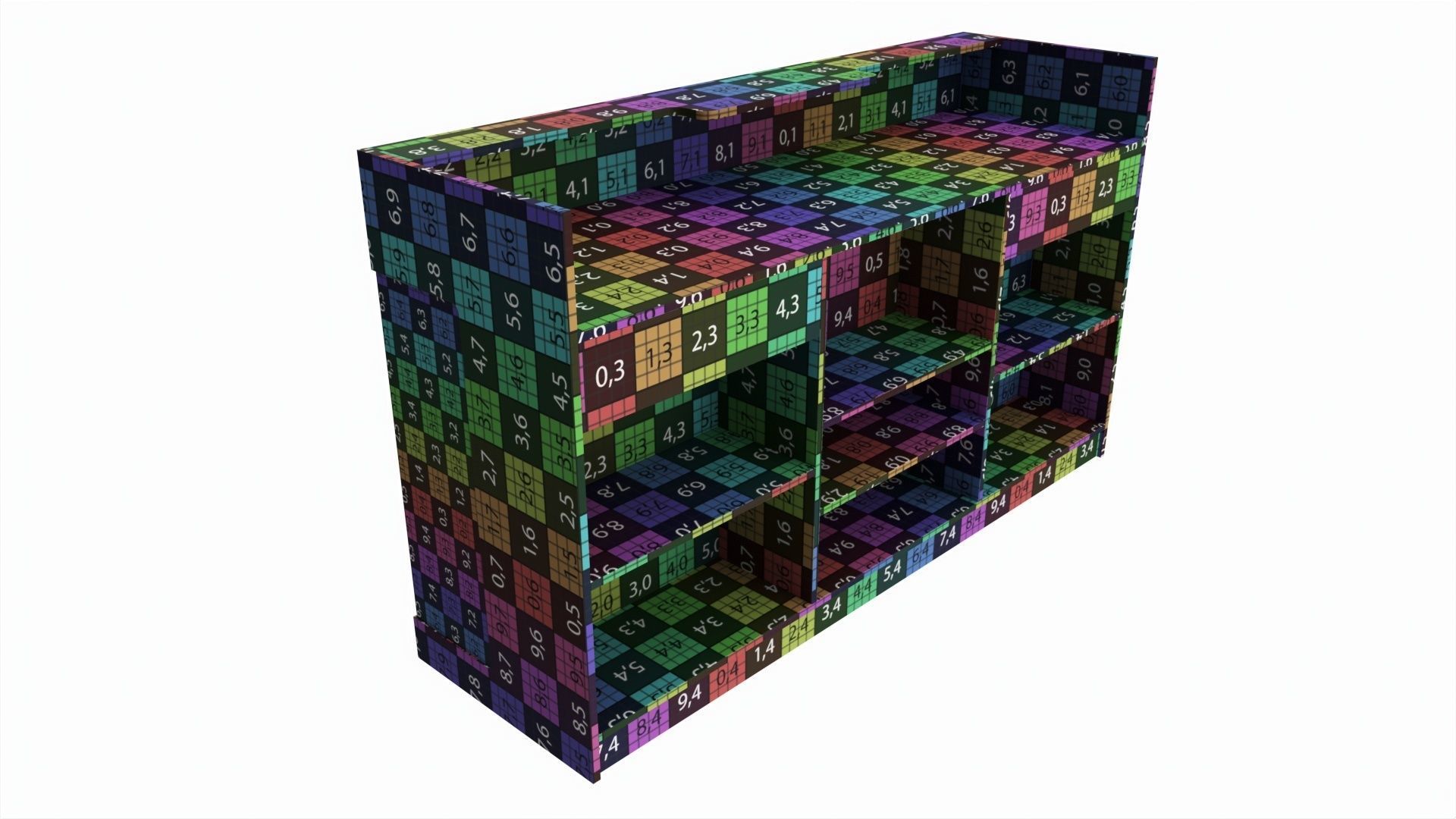 Point of sale showcase counter 3D model_9