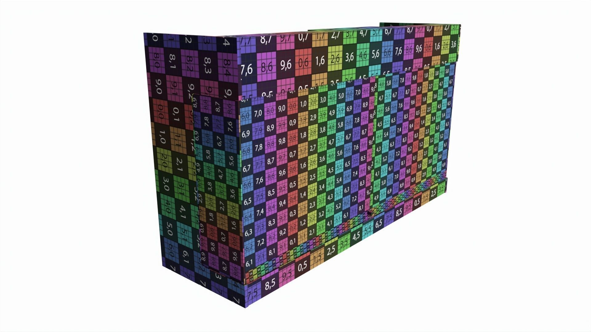 Point of sale showcase counter 3D model_8