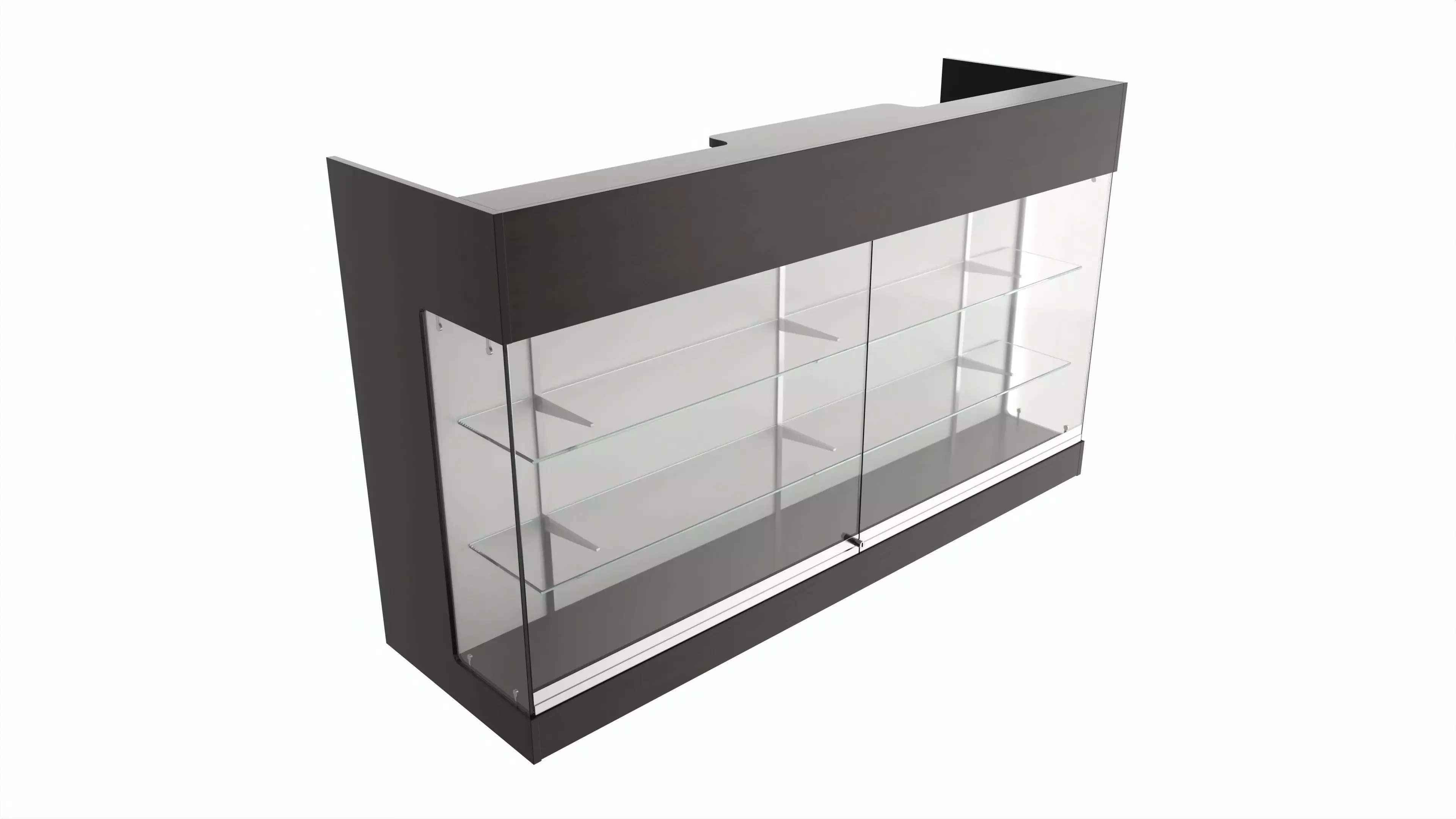 Point of sale showcase counter 3D model_0