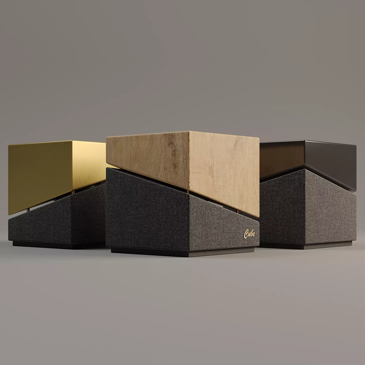 Cube Speaker Low-poly 3D model_0