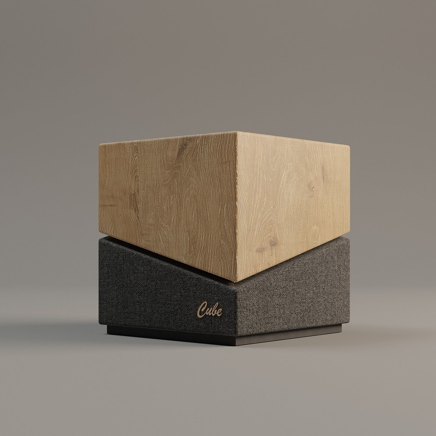 Cube Speaker Low-poly 3D model_4