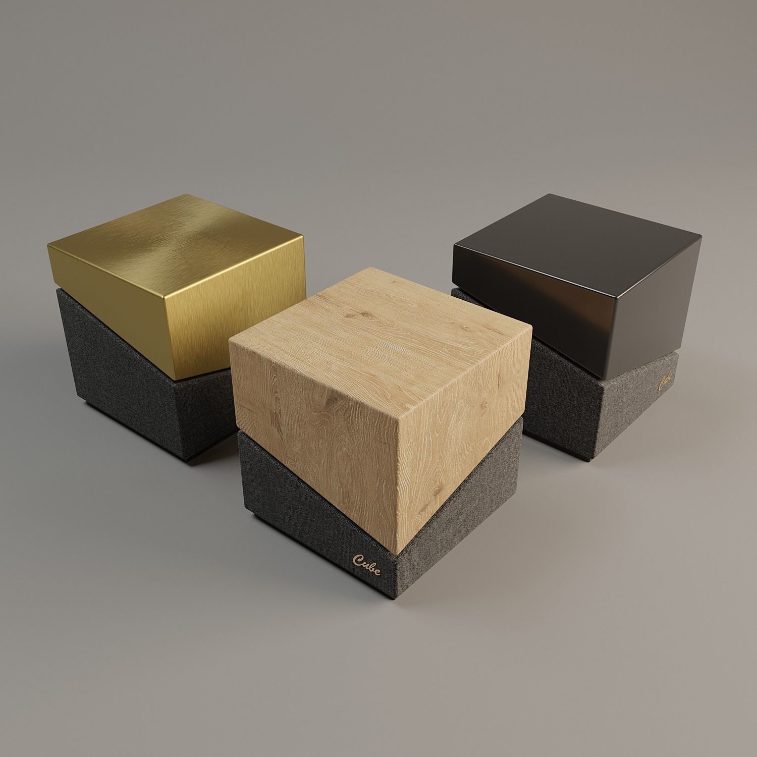 Cube Speaker Low-poly 3D model_2