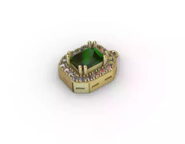 Emerald Charm  3D print model