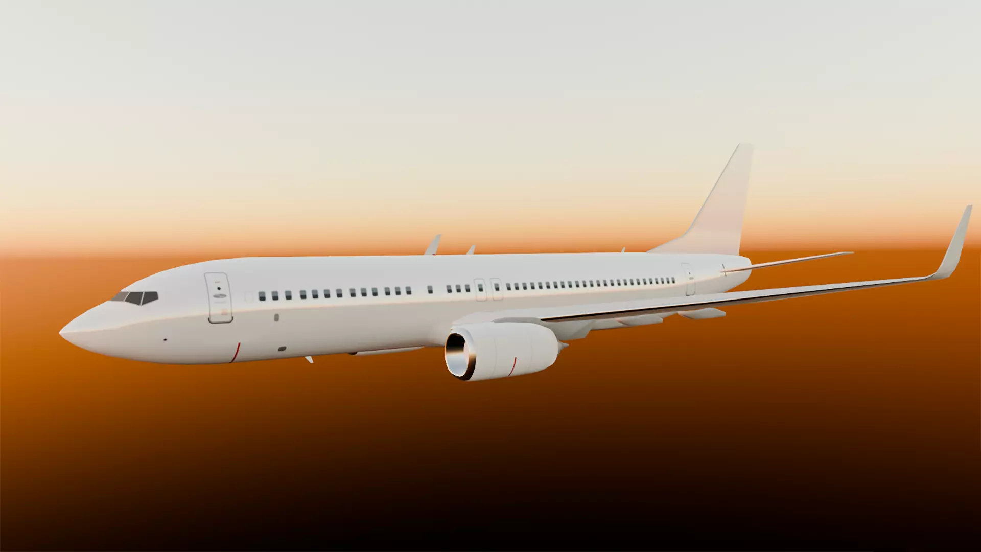 Cheapest High Quality Boeing 737-800 Model 3D model_0