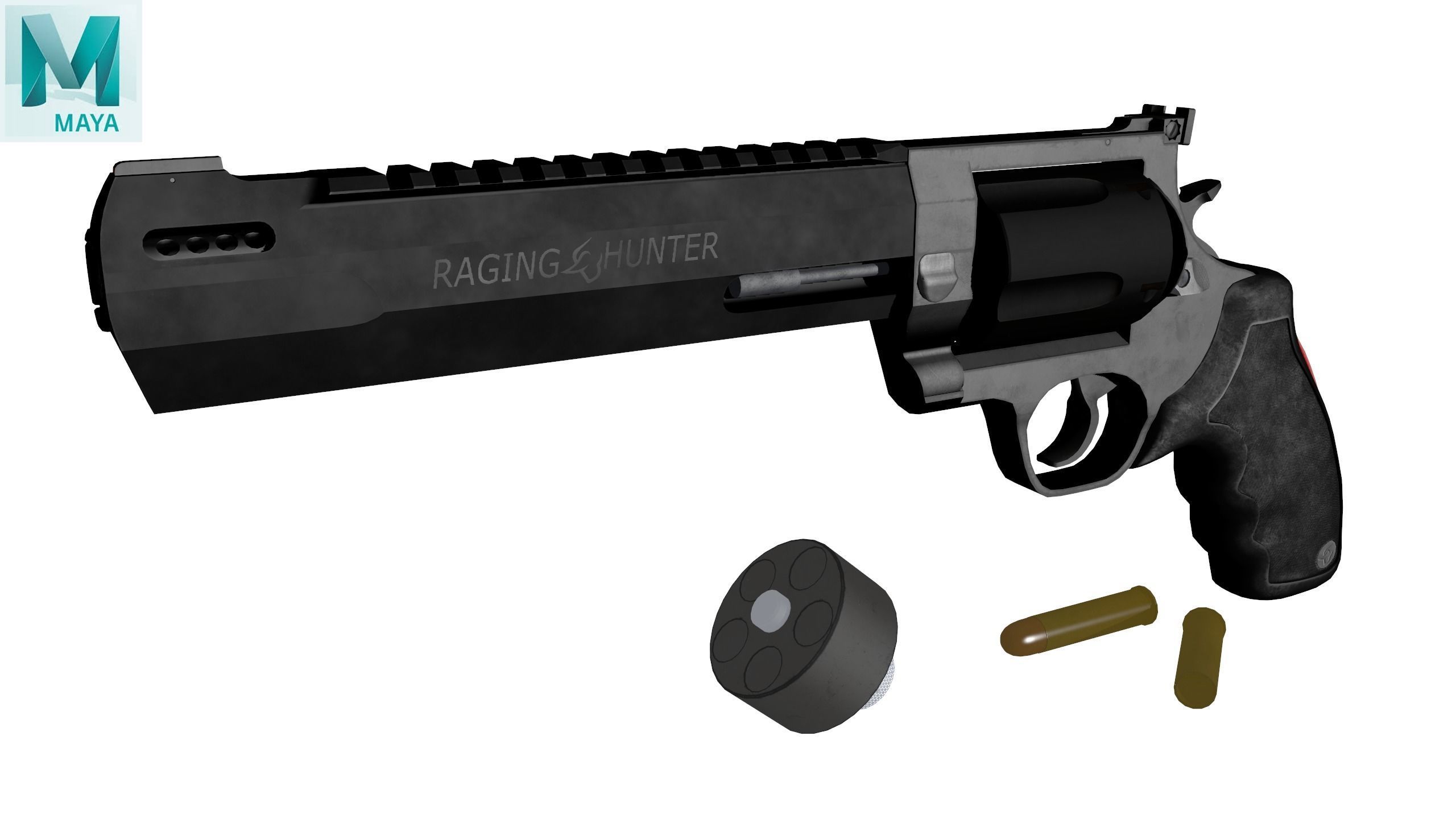 Taurus Low-poly 3D model_16