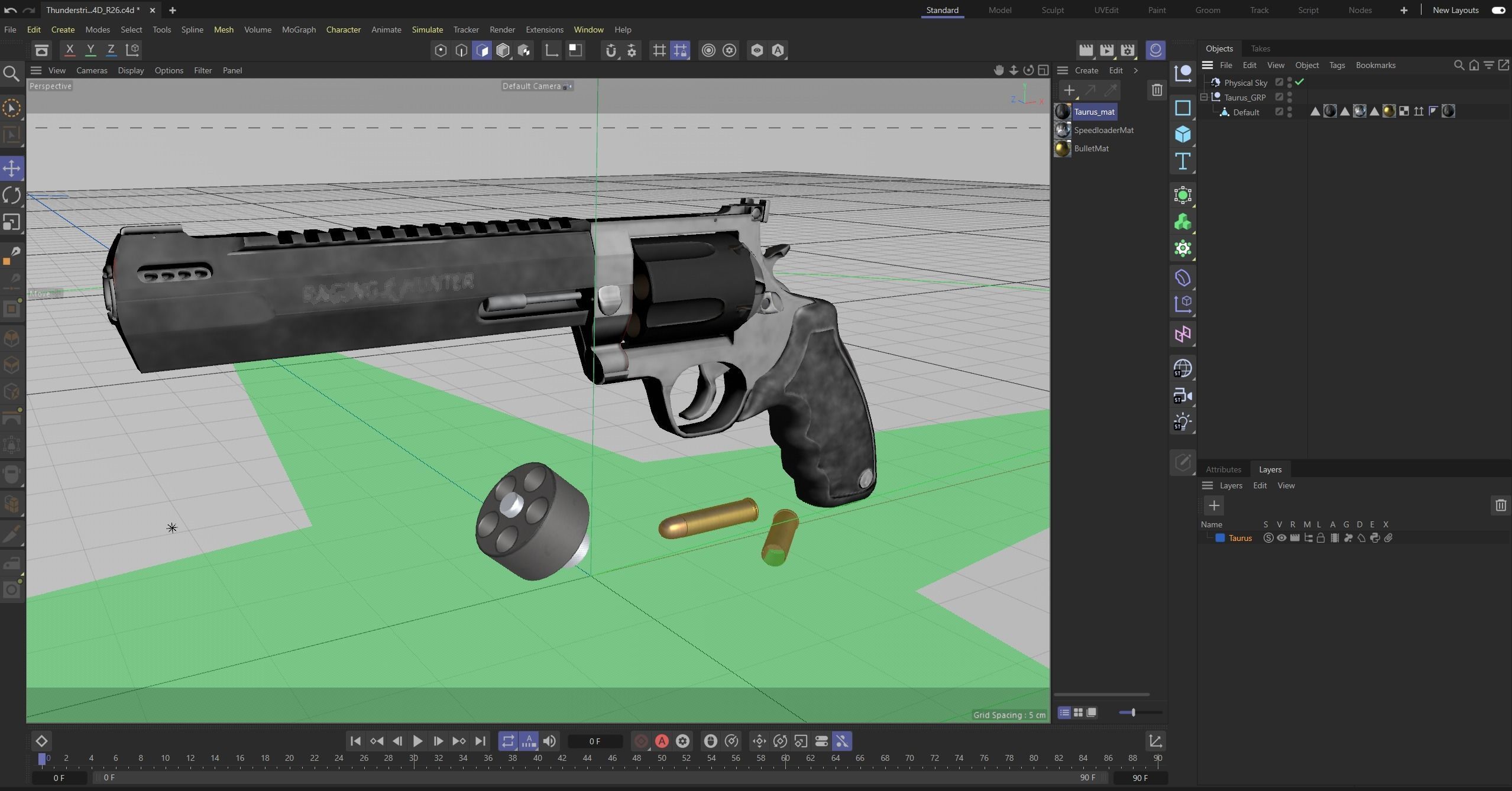 Taurus Low-poly 3D model_19