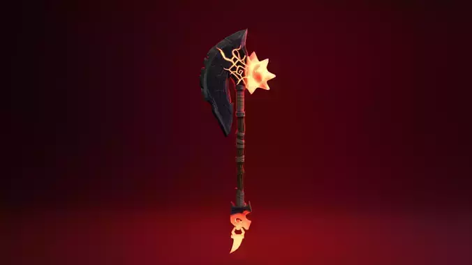 Fantasy Axe - Fire Version