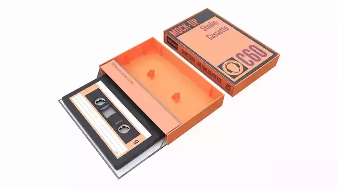 Audio cassette with cover