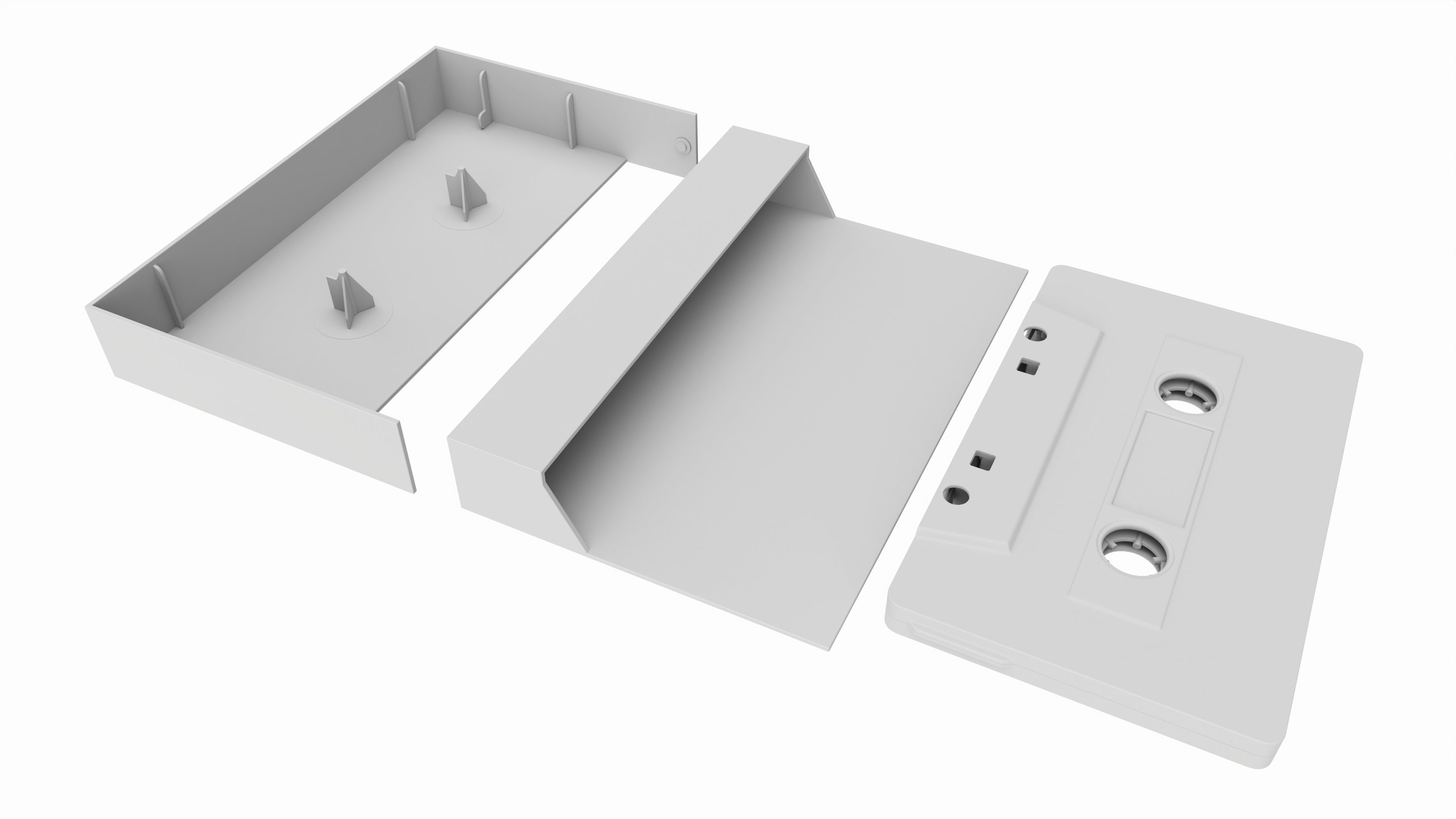 Audio cassette with cover 01 3D model_6