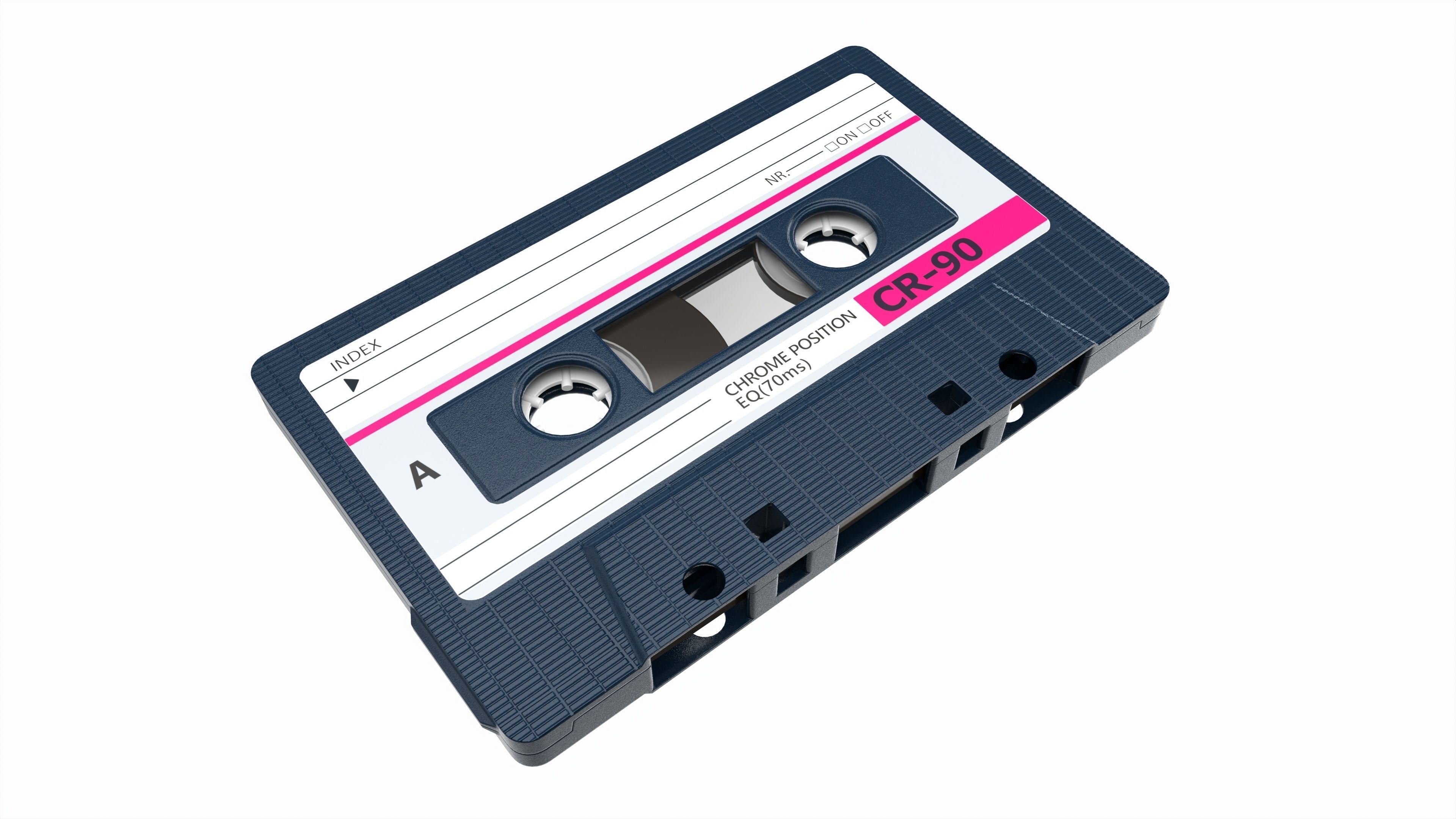 Audio cassette with cover 01 3D model_4