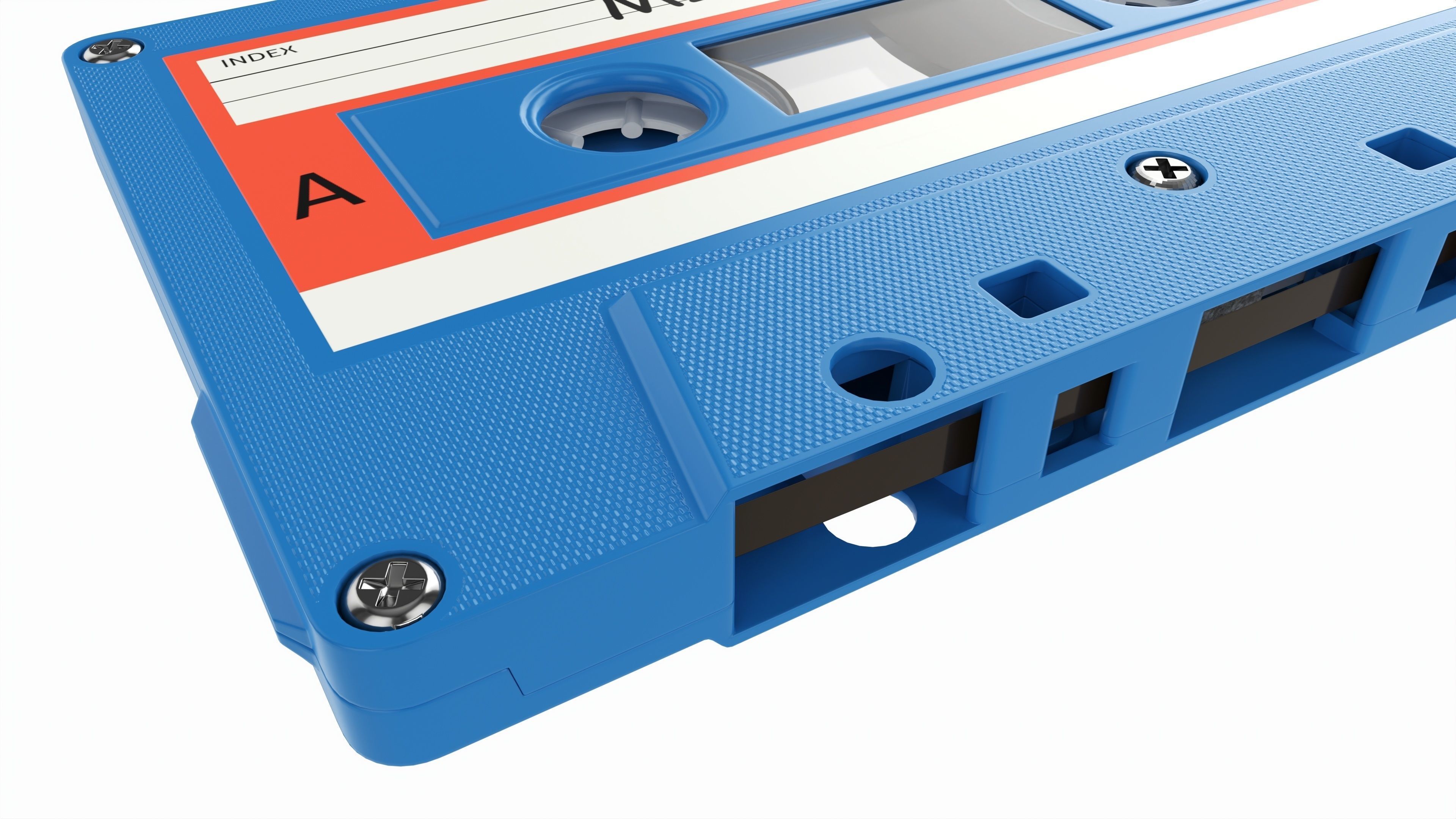 Audio cassette with cover 02 3D model_6