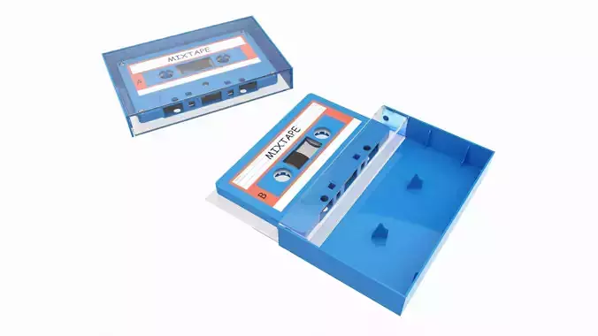 Audio cassette with cover 02
