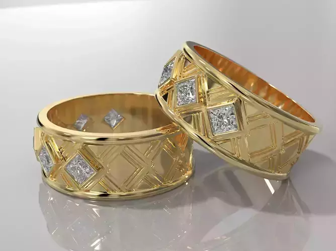 Square Ring 3D print model